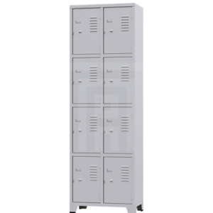 ROUPEIRO DE AÇO GRA 1/8 COM 08 PORTAS 196CM X 63CM X 36CM CINZA - AMAPÁ