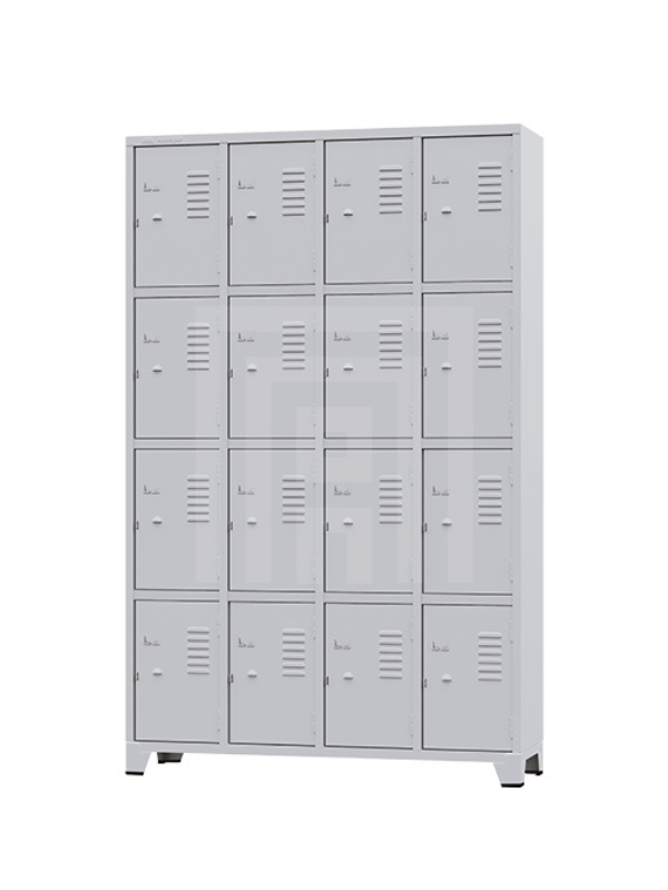 ROUPEIRO DE AÇO GRA 1/16 COM 16 PORTAS 196CM X 1,23CM X 36CM CINZA - AMAPÁ