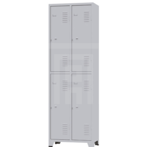 ROUPEIRO DE AÇO GRA 2/4 COM 4 PORTAS 196CM X 0,63CM X 36CM CINZA - AMAPÁ