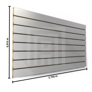 PAINEL CANALETADO BRANCO 2750 X 915 MM