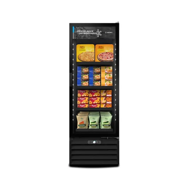 Conservador e Refrigerador Metalfrio Porta de Vidro 531L - VF55AH All Black (Dupla Ação)
