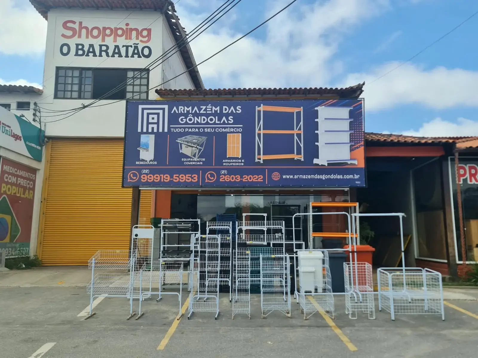 Armazém das Gôndolas em Saquarema 2 Loja de equipamentos comerciais do Armazém das Gôndolas em Saquarema” E há um detalhe que considero especialmente interessante